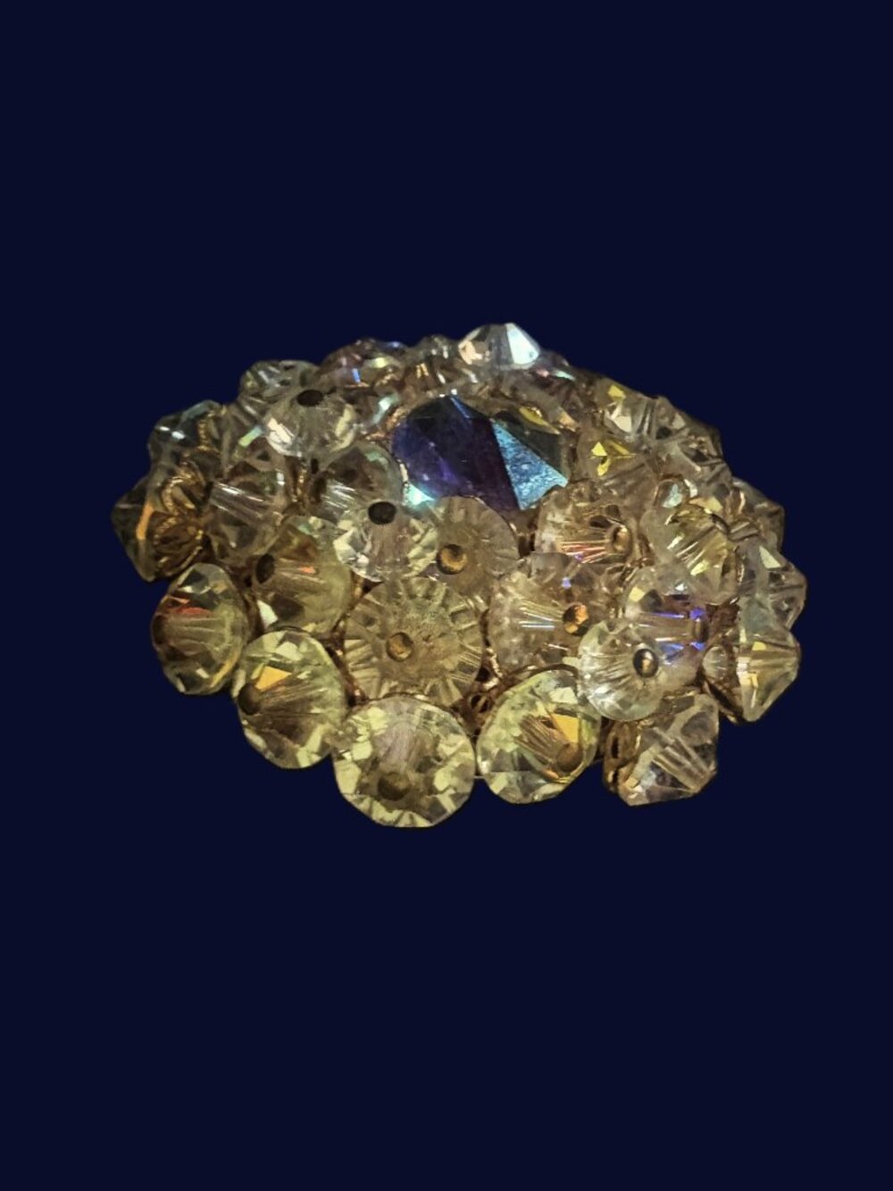 Vintage Sparkling Crystal Brooch Rhinestone Brooch EUC